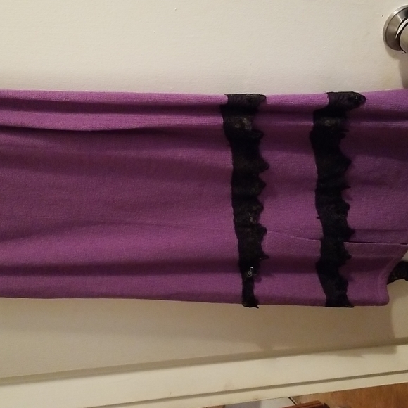 New Todd & Olivia USA Knit Sweater Suit Lace Vintage Brand Church Set Wool Poly - Picture 11 of 14